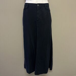 NYDJ Over-dye Black Lift Tuck Technology Maxi Skirt Black Elastic Waist- Large